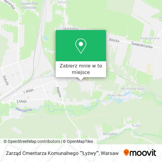 Mapa Zarząd Cmentarza Komunalnego ""Łyżwy""