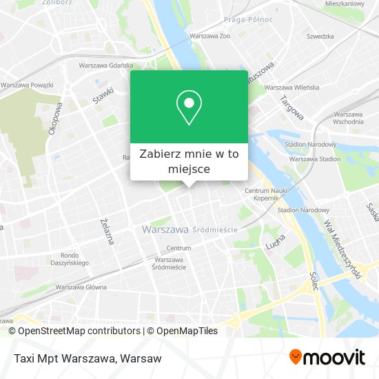 Mapa Taxi Mpt Warszawa