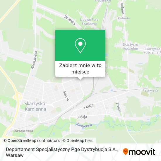 Mapa Departament Specjalistyczny Pge Dystrybucja S.A.