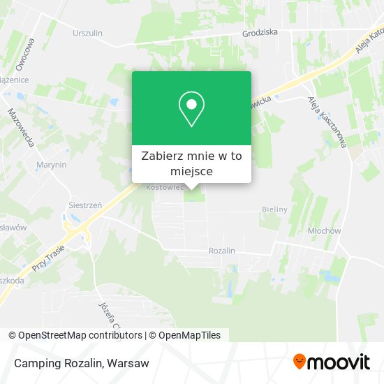 Mapa Camping Rozalin