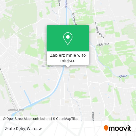 Mapa Złote Dęby