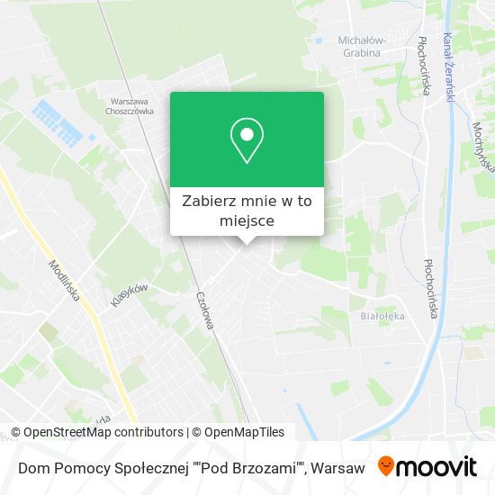 Mapa Dom Pomocy Społecznej ""Pod Brzozami""