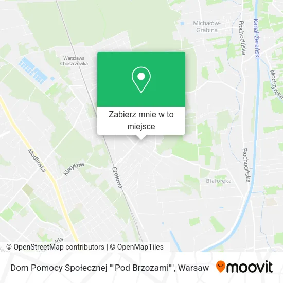 Mapa Dom Pomocy Społecznej ""Pod Brzozami""