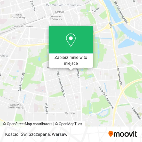 Mapa Kościół Św. Szczepana