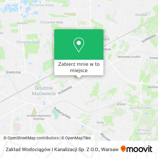 Mapa Zakład Wodociągów I Kanalizacji Sp. Z O.O.