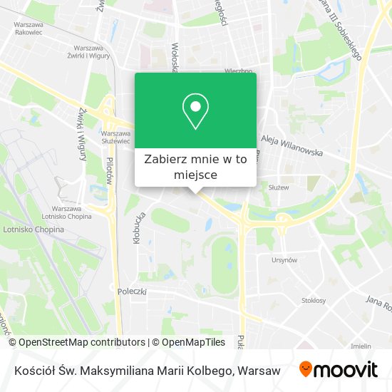 Mapa Kościół Św. Maksymiliana Marii Kolbego