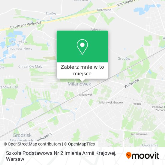 Mapa Szkoła Podstawowa Nr 2 Imienia Armii Krajowej