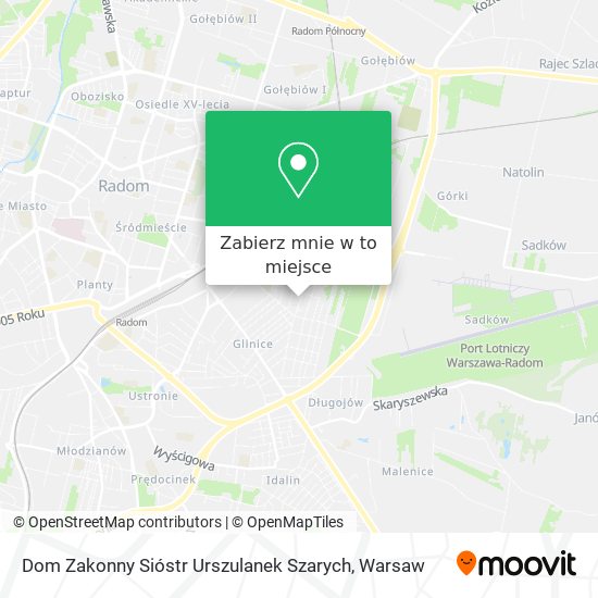 Mapa Dom Zakonny Sióstr Urszulanek Szarych