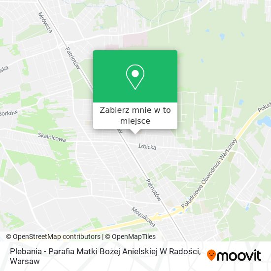 Mapa Plebania - Parafia Matki Bożej Anielskiej W Radości