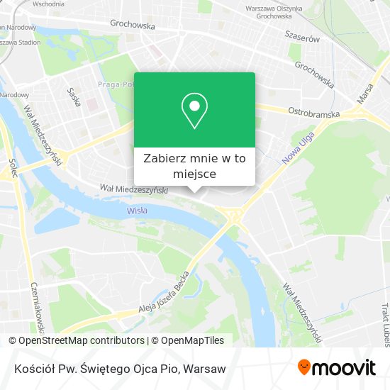 Mapa Kościół Pw. Świętego Ojca Pio