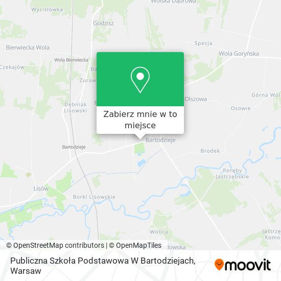 Mapa Publiczna Szkoła Podstawowa W Bartodziejach