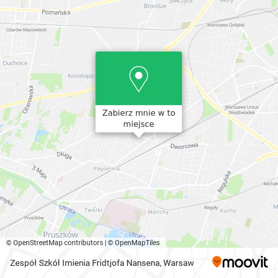 Mapa Zespół Szkół Imienia Fridtjofa Nansena