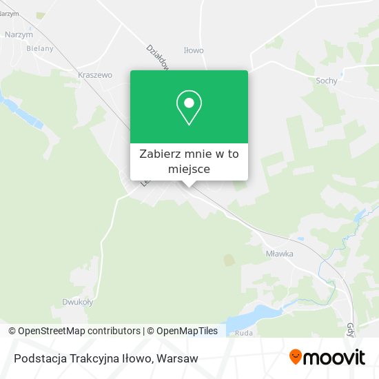 Mapa Podstacja Trakcyjna Iłowo