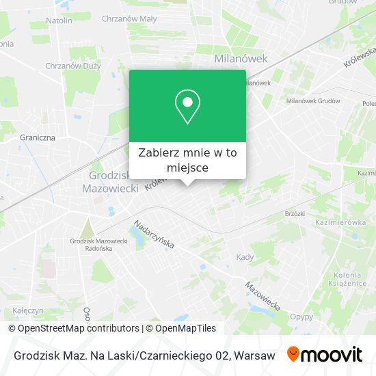 Mapa Grodzisk Maz. Na Laski / Czarnieckiego 02