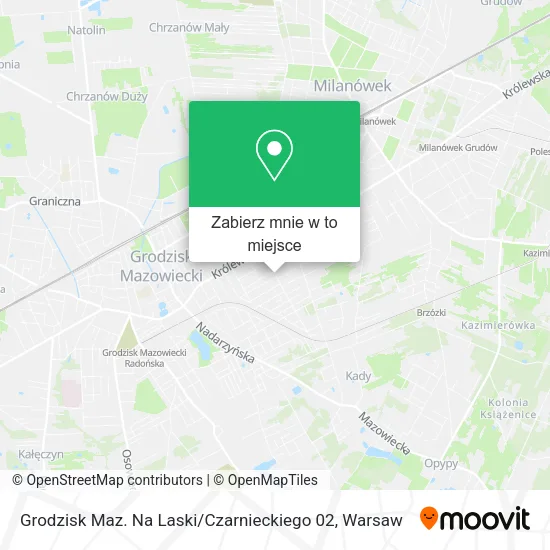 Mapa Grodzisk Maz. Na Laski / Czarnieckiego 02