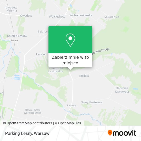 Mapa Parking Leśny