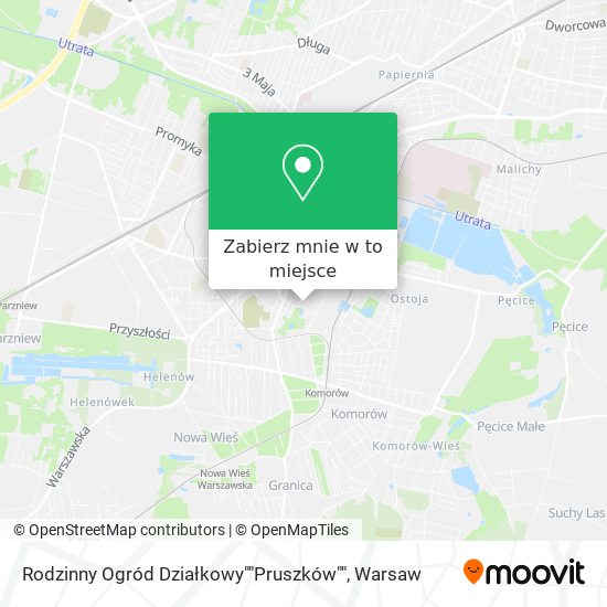 Mapa Rodzinny Ogród Działkowy""Pruszków""