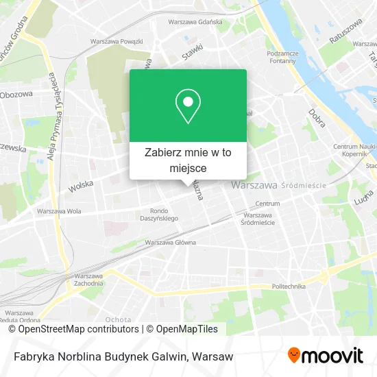 Mapa Fabryka Norblina Budynek Galwin