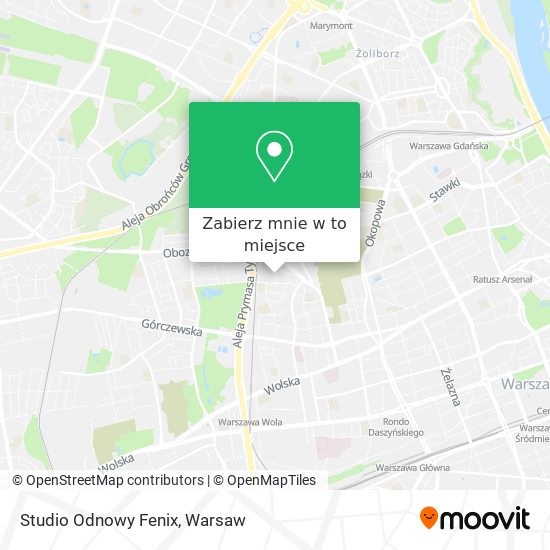 Mapa Studio Odnowy Fenix