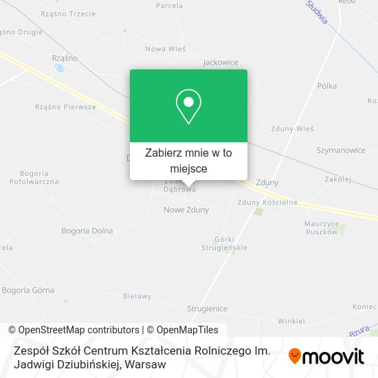 Mapa Zespół Szkół Centrum Kształcenia Rolniczego Im. Jadwigi Dziubińskiej