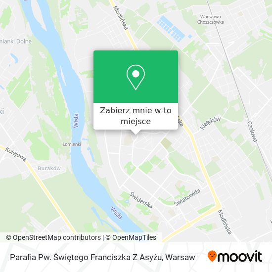 Mapa Parafia Pw. Świętego Franciszka Z Asyżu