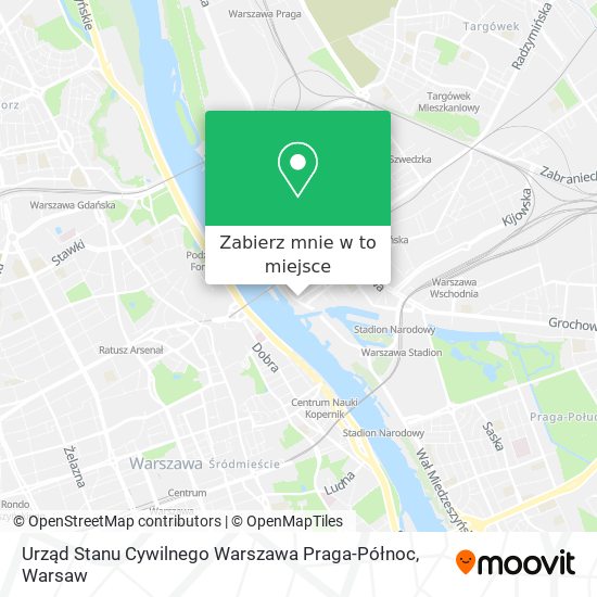 Mapa Urząd Stanu Cywilnego Warszawa Praga-Północ