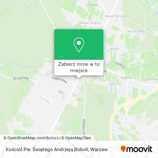 Mapa Kościół Pw. Świętego Andrzeja Boboli