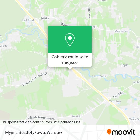 Mapa Myjnia Bezdotykowa