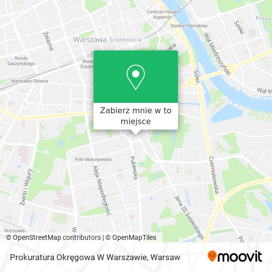 Mapa Prokuratura Okręgowa W Warszawie