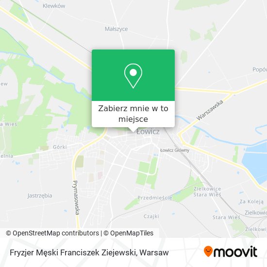 Mapa Fryzjer Męski Franciszek Ziejewski