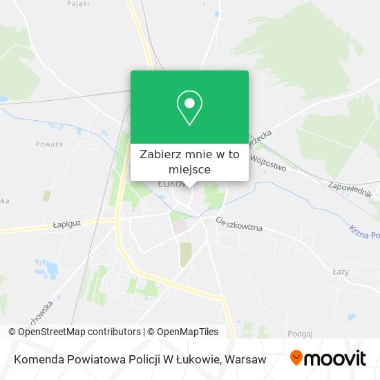 Mapa Komenda Powiatowa Policji W Łukowie