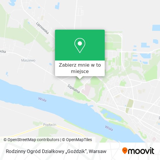 Mapa Rodzinny Ogród Działkowy „Goździk”