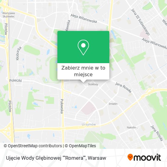 Mapa Ujęcie Wody Głębinowej ""Romera""