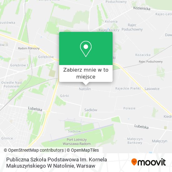 Mapa Publiczna Szkoła Podstawowa Im. Kornela Makuszyńskiego W Natolinie