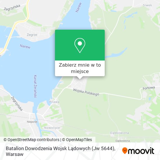 Mapa Batalion Dowodzenia Wojsk Lądowych (Jw 5644)