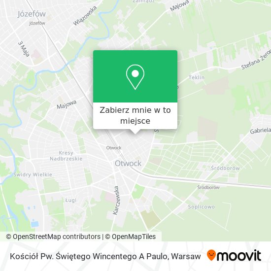 Mapa Kościół Pw. Świętego Wincentego A Paulo