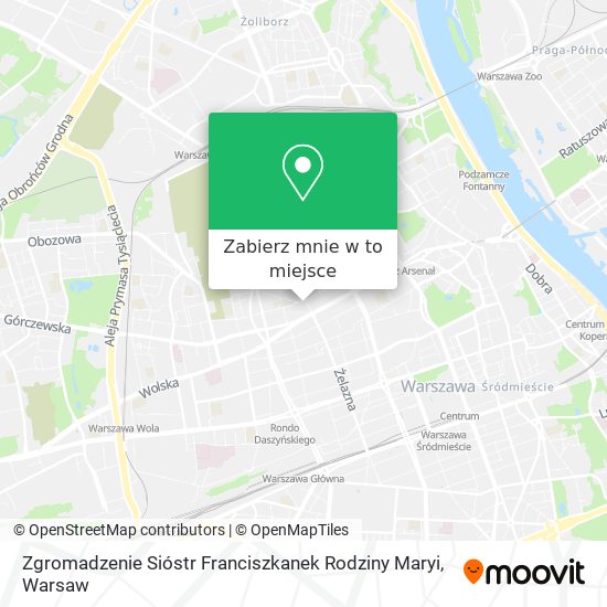 Mapa Zgromadzenie Sióstr Franciszkanek Rodziny Maryi