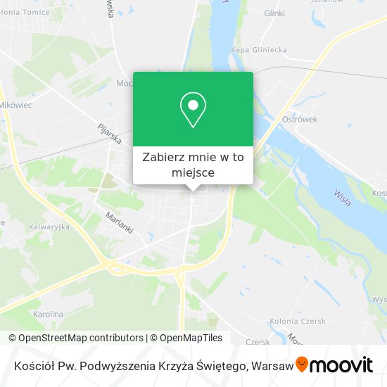 Mapa Kościół Pw. Podwyższenia Krzyża Świętego