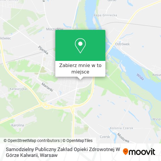 Mapa Samodzielny Publiczny Zakład Opieki Zdrowotnej W Górze Kalwarii