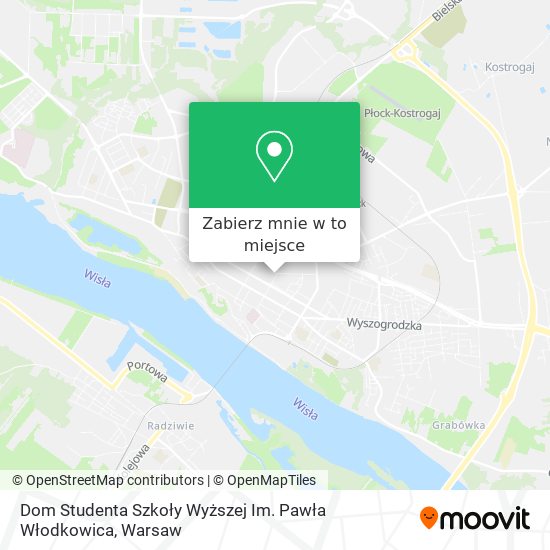 Mapa Dom Studenta Szkoły Wyższej Im. Pawła Włodkowica