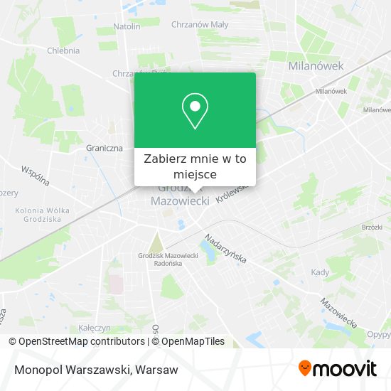 Mapa Monopol Warszawski