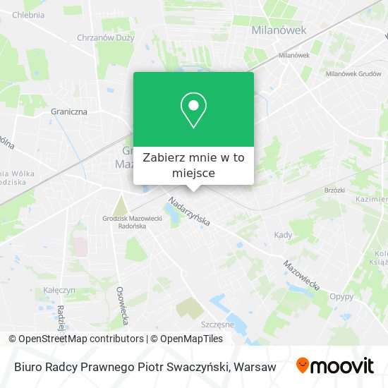 Mapa Biuro Radcy Prawnego Piotr Swaczyński