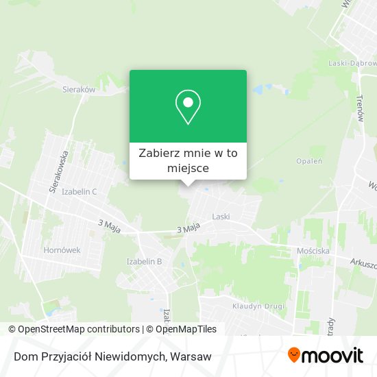 Mapa Dom Przyjaciół Niewidomych