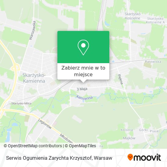 Mapa Serwis Ogumienia Zarychta Krzysztof