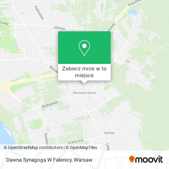 Mapa Dawna Synagoga W Falenicy