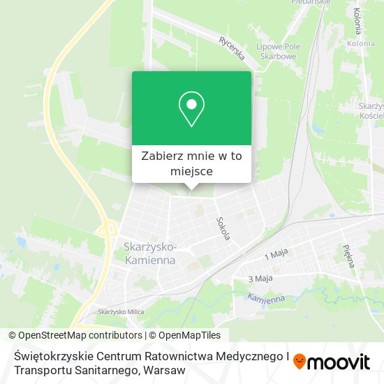 Mapa Świętokrzyskie Centrum Ratownictwa Medycznego I Transportu Sanitarnego