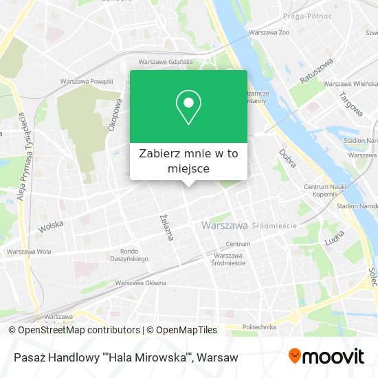 Mapa Pasaż Handlowy ""Hala Mirowska""