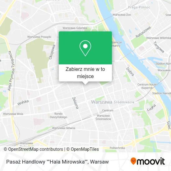 Mapa Pasaż Handlowy ""Hala Mirowska""