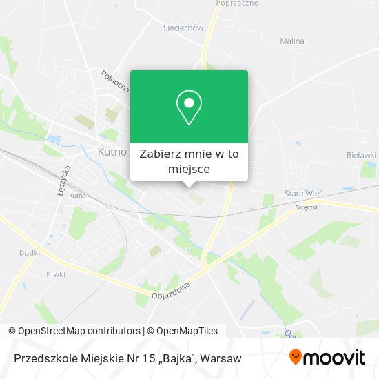 Mapa Przedszkole Miejskie Nr 15 „Bajka”