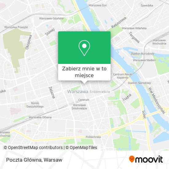 Mapa Poczta Główna